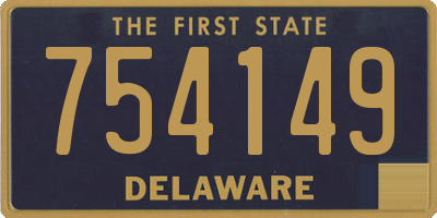 DE license plate 754149