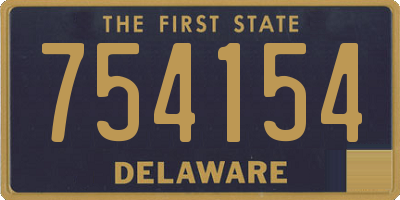DE license plate 754154