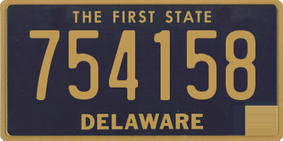 DE license plate 754158