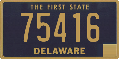 DE license plate 75416