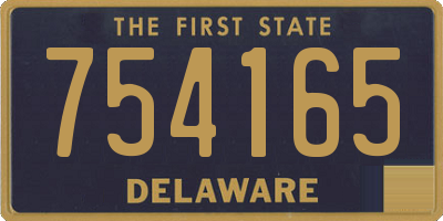 DE license plate 754165