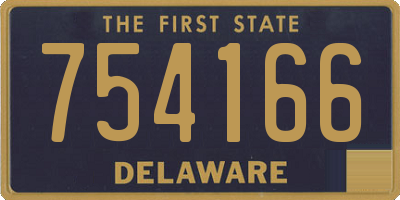 DE license plate 754166
