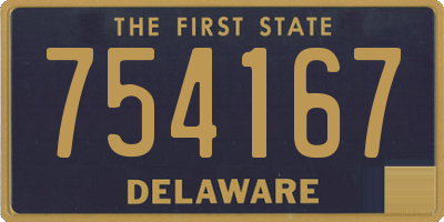DE license plate 754167