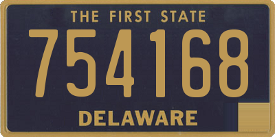 DE license plate 754168