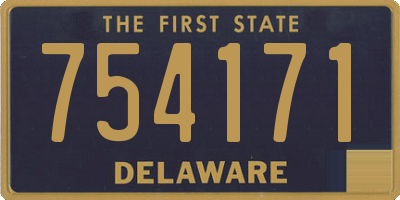 DE license plate 754171