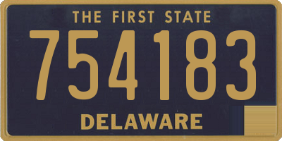 DE license plate 754183