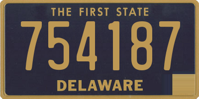 DE license plate 754187