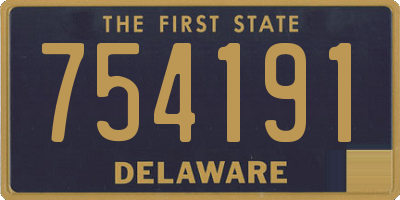 DE license plate 754191