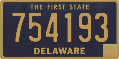 DE license plate 754193