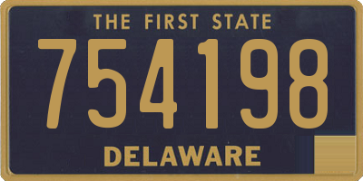 DE license plate 754198