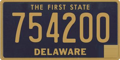 DE license plate 754200
