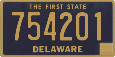 DE license plate 754201