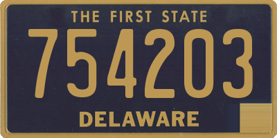 DE license plate 754203