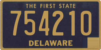 DE license plate 754210