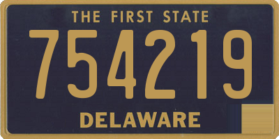 DE license plate 754219