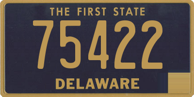 DE license plate 75422
