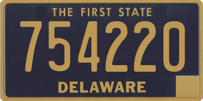 DE license plate 754220