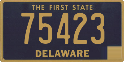 DE license plate 75423