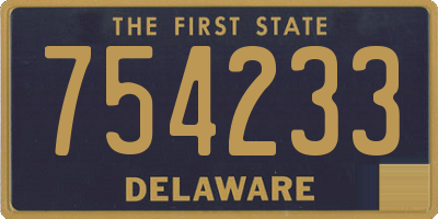 DE license plate 754233