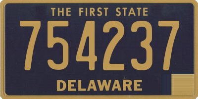 DE license plate 754237