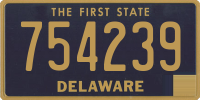 DE license plate 754239