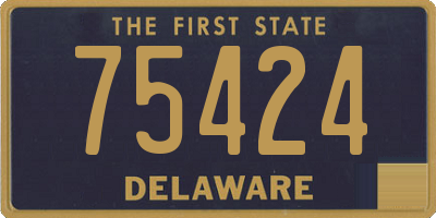 DE license plate 75424