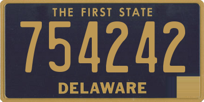 DE license plate 754242