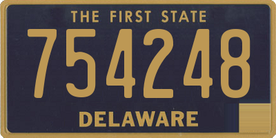 DE license plate 754248