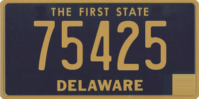 DE license plate 75425