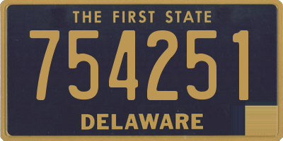 DE license plate 754251