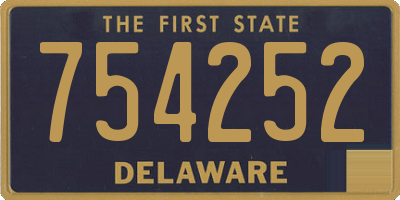 DE license plate 754252