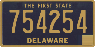 DE license plate 754254