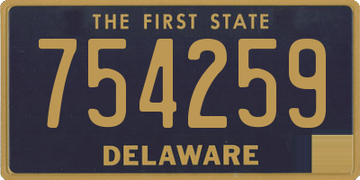DE license plate 754259