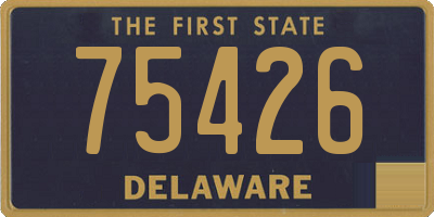 DE license plate 75426