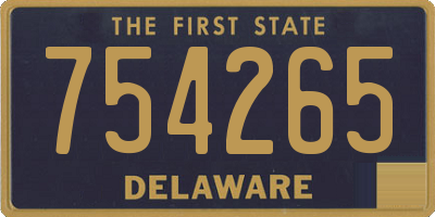 DE license plate 754265
