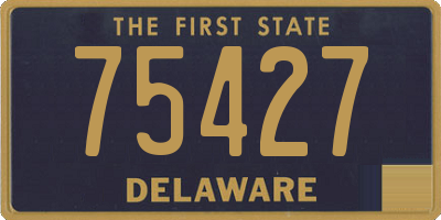 DE license plate 75427