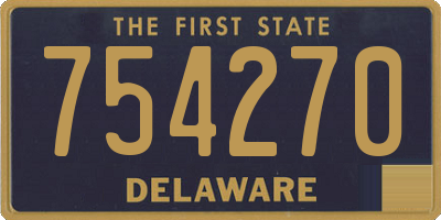 DE license plate 754270