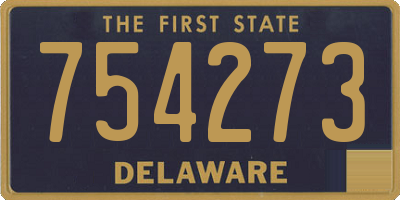 DE license plate 754273