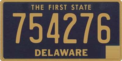 DE license plate 754276