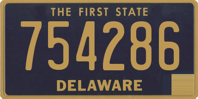 DE license plate 754286