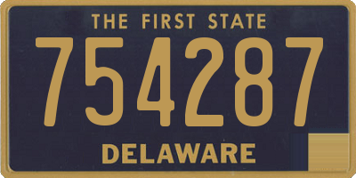 DE license plate 754287