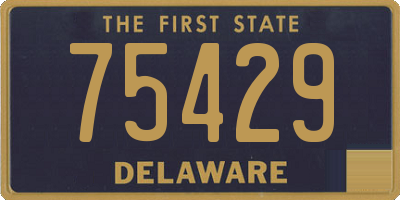 DE license plate 75429