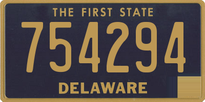 DE license plate 754294