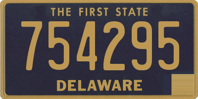 DE license plate 754295