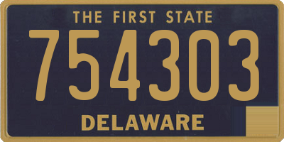 DE license plate 754303
