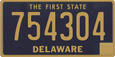 DE license plate 754304