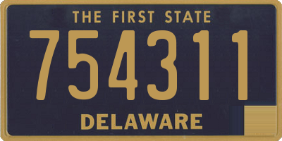 DE license plate 754311