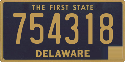 DE license plate 754318