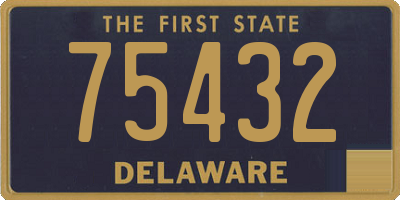 DE license plate 75432