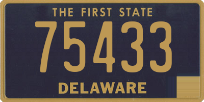 DE license plate 75433